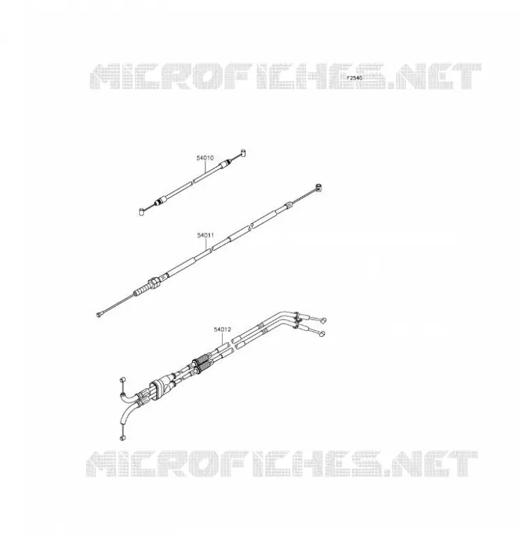 CABLES Kawasaki MOTOS 1000 2016 NINJA ZX-10R ABS  ZX1000SGF