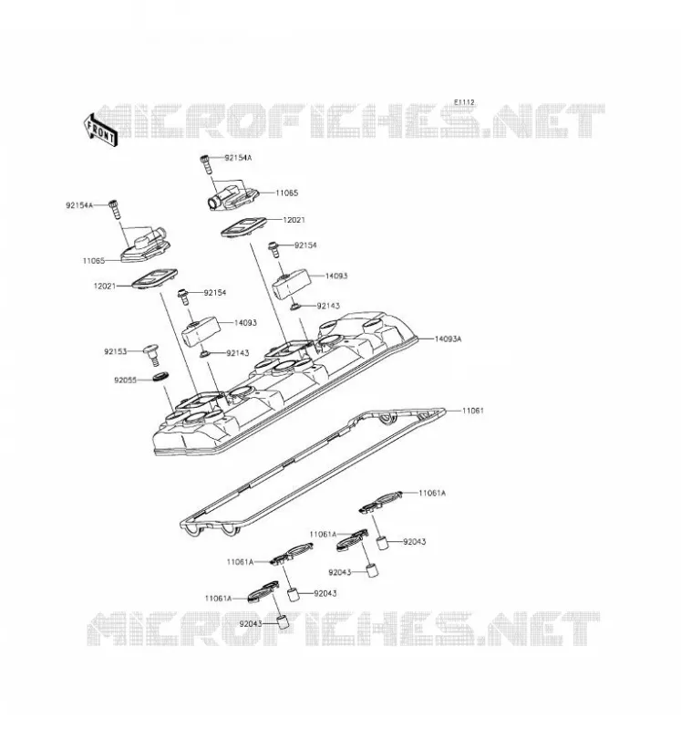 COUVRE CULASSE Kawasaki MOTOS 1000 2016 NINJA ZX-10R ABS  ZX1000SGF