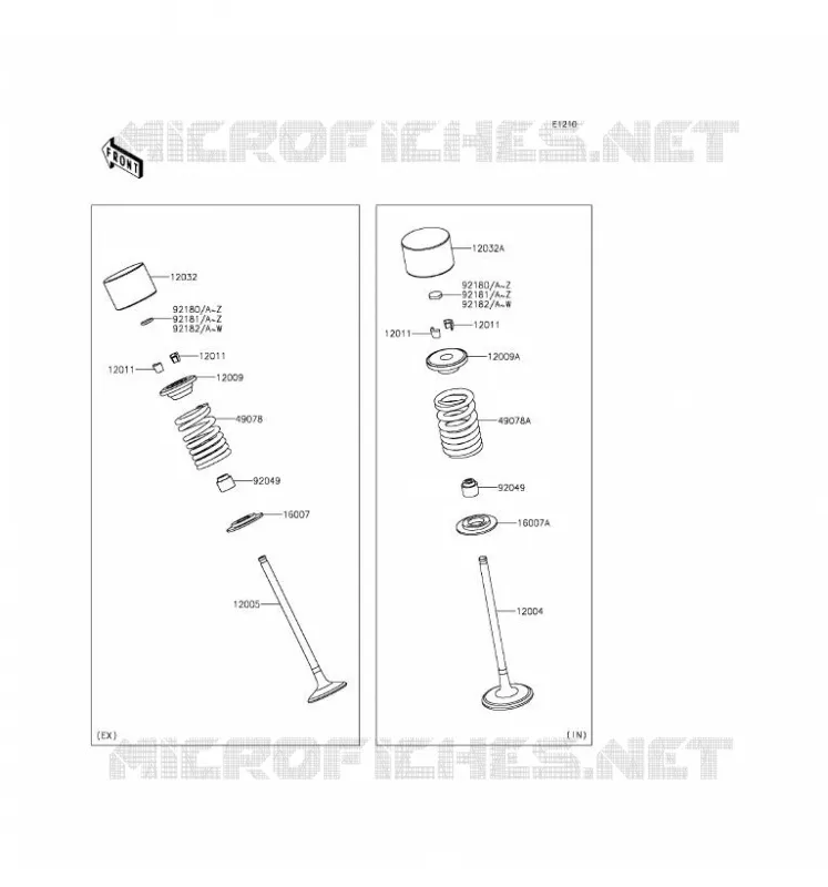 SOUPAPE Kawasaki MOTOS 1000 2016 NINJA ZX-10R ABS  ZX1000SGF