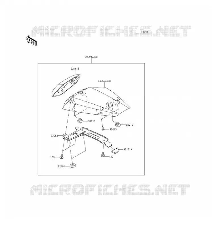 ACCESSOIRE (COUVRE SELLE) Kawasaki MOTOS 1000 2016 NINJA ZX-10R ABS  ZX1000SGF
