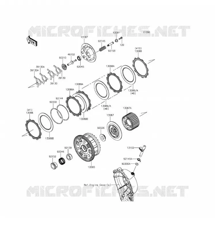 EMBRAYAGE Kawasaki MOTOS 1000 2016 NINJA ZX-10R ABS  ZX1000SGF