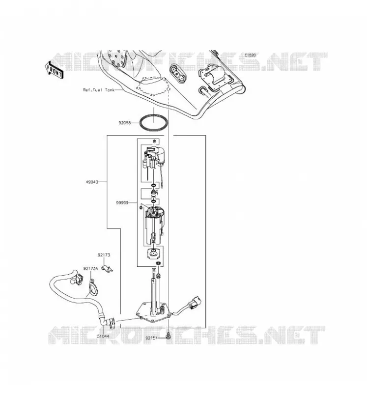 POMPE A ESSENCE Kawasaki MOTOS 1000 2017 NINJA ZX-10R ABS  ZX1000SHF