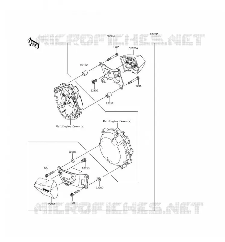 ACCESSOIRE(PROTEGE CARTER) Kawasaki MOTOS 1000 2017 NINJA ZX-10R ABS  ZX1000SHF