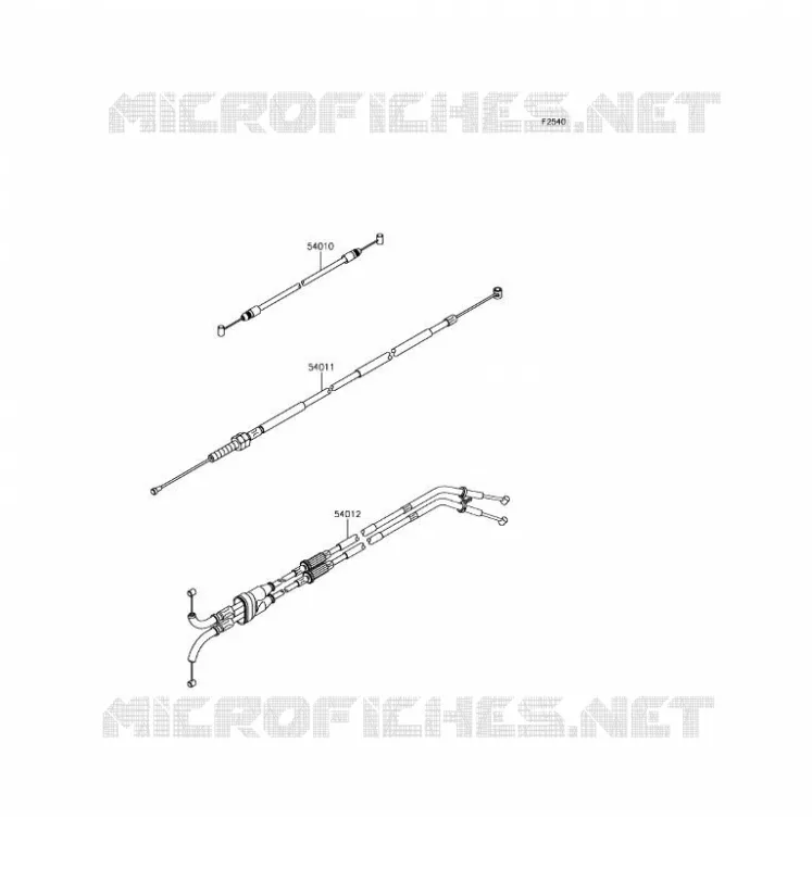 CABLES Kawasaki MOTOS 1000 2017 NINJA ZX-10R ABS  ZX1000SHF