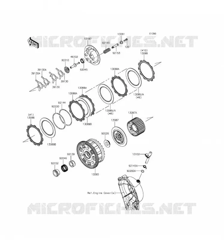 EMBRAYAGE Kawasaki MOTOS 1000 2017 NINJA ZX-10R ABS  ZX1000SHFA