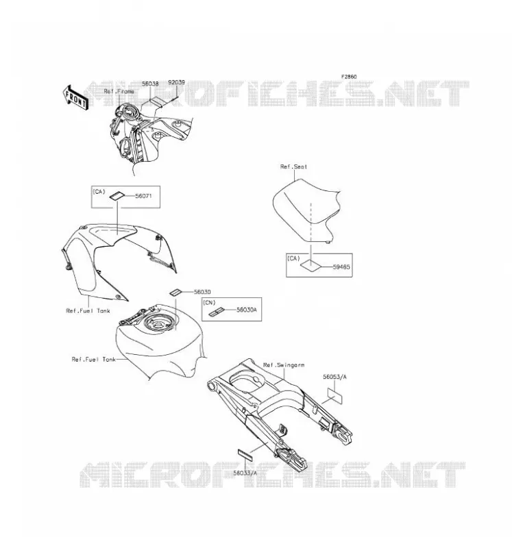 LABEL Kawasaki MOTOS 1400 2016 NINJA ZX-14R ABS  ZX1400JGF
