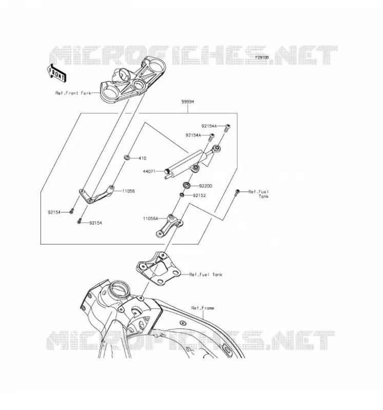 ACCESSOIRE (AMORTISSEUR DE DIRECTION) Kawasaki MOTOS 636 2016 NINJA ZX-6R  ZX636EGF