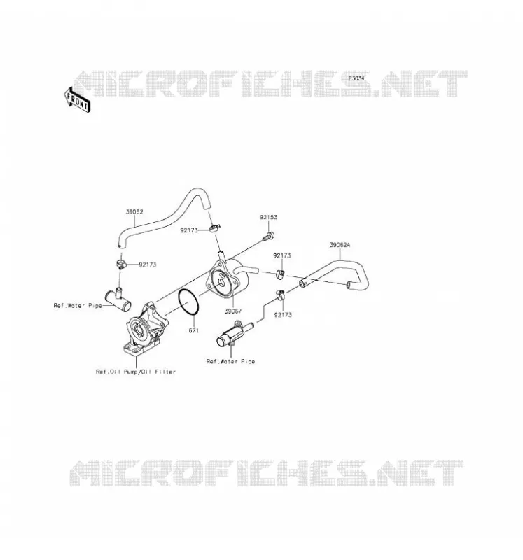 RADIATEUR D'HUILE Kawasaki MOTOS 636 2016 NINJA ZX-6R  ZX636EGFA