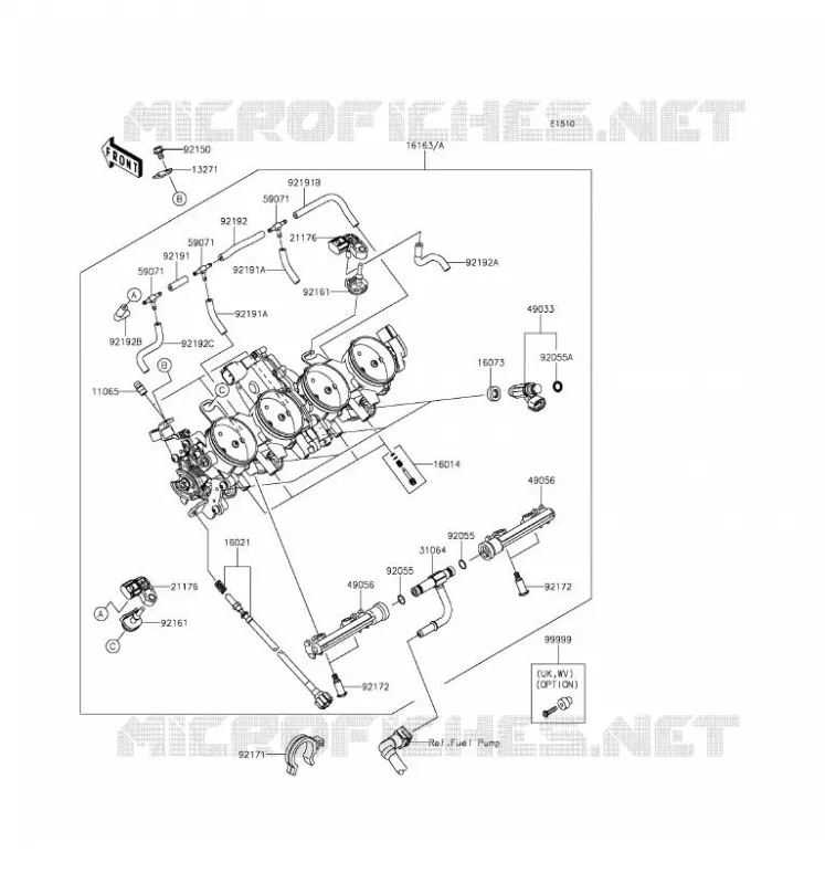 CARBU Kawasaki MOTOS 636 2016 NINJA ZX-6R ABS  ZX636FGF
