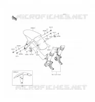 GARDE BOUE AVANT pour Kawasaki NINJA ZX-6R ABS 2016