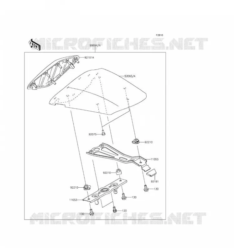 ACCESSOIRE (COUVRE SELLE) Kawasaki MOTOS 636 2016 NINJA ZX-6R ABS  ZX636FGFA