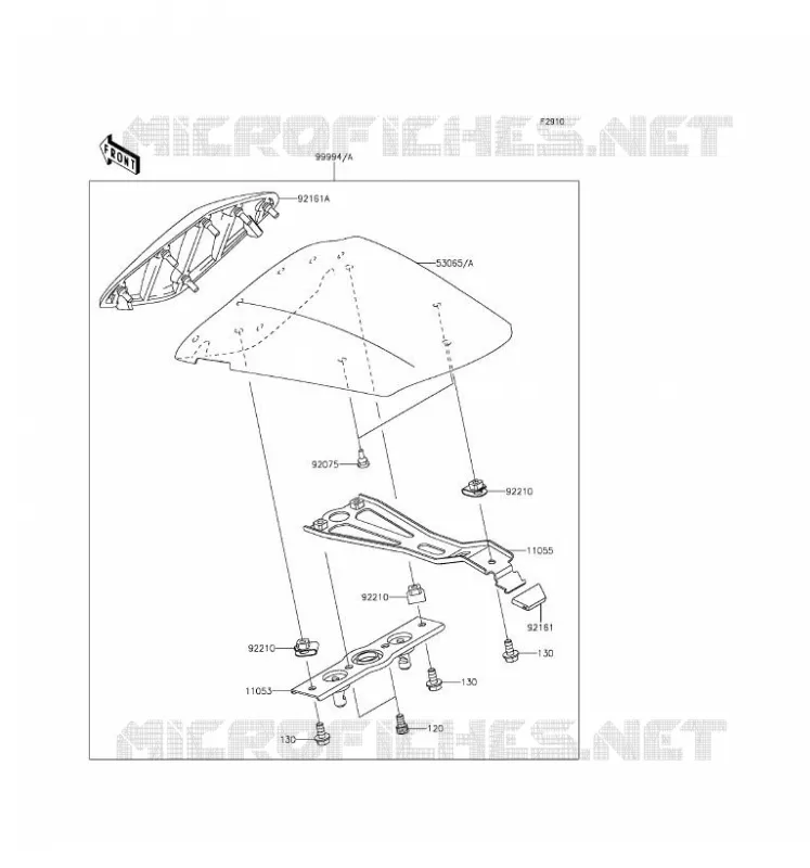 ACCESSOIRE (COUVRE SELLE) Kawasaki MOTOS 636 2016 NINJA ZX-6R ABS  ZX636FGFA