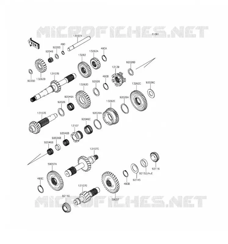 TRANSMISSION Kawasaki SSV 1000 2016 MULE PRO-DXT  KAF1000AGF