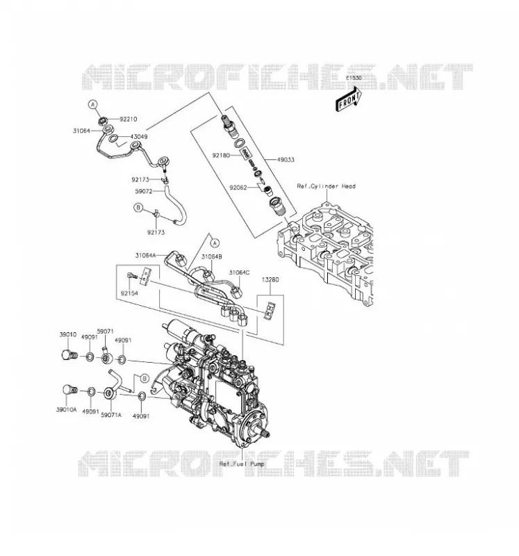INJECTION CARBURANT Kawasaki SSV 1000 2016 MULE PRO-DXT  KAF1000BGF