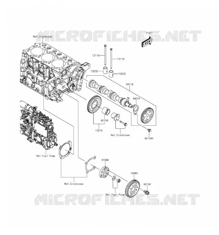 SOUPAPE/ARBRE A CAME Kawasaki SSV 1000 2016 MULE PRO-DX  KAF1000FGF