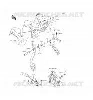 PEDALE DE FREIN/LEVIER ACCELERATEUR pour Kawasaki MULE 610 4X4 2016