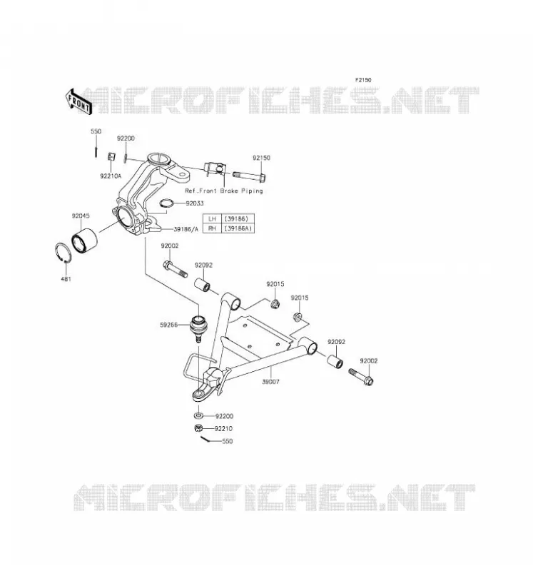SUSPENSION Kawasaki SSV 400 2016 MULE 610 4X4  KAF400AGF