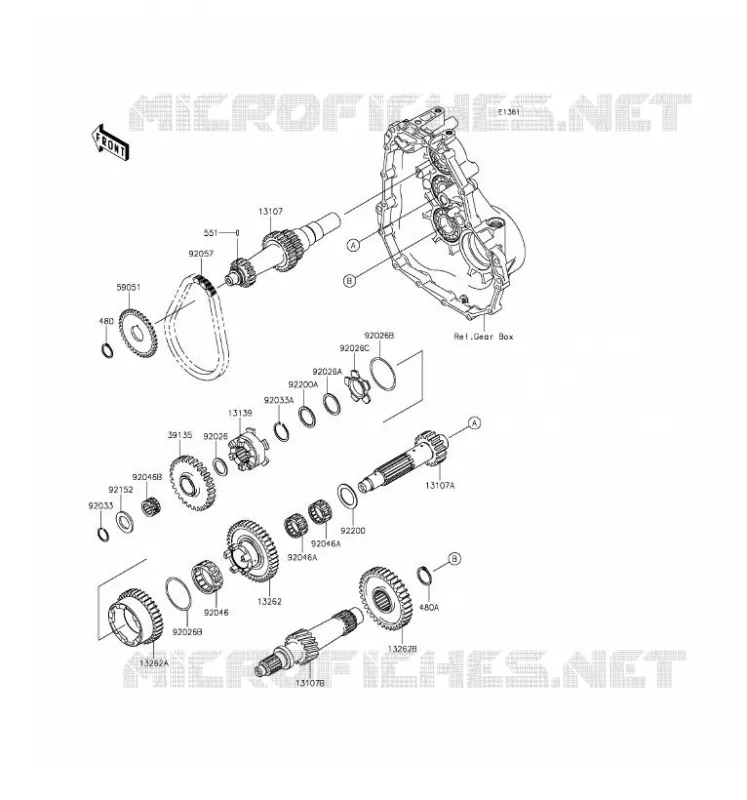 TRANSMISSION Kawasaki SSV 400 2016 MULE 610 4X4  KAF400AGF