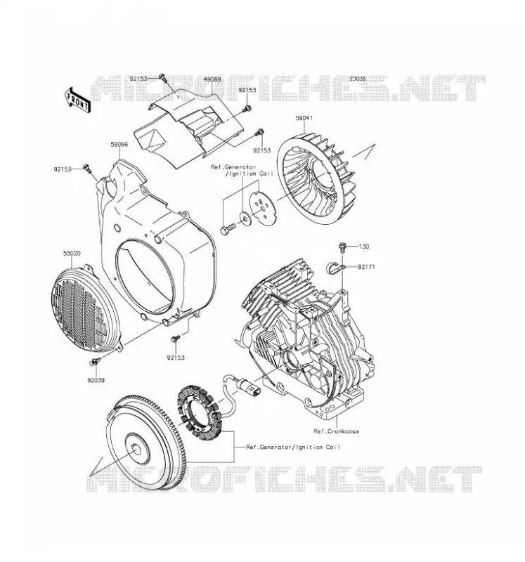 REFROIDISSEMENT Kawasaki SSV 400 2016 MULE 600  KAF400BGF
