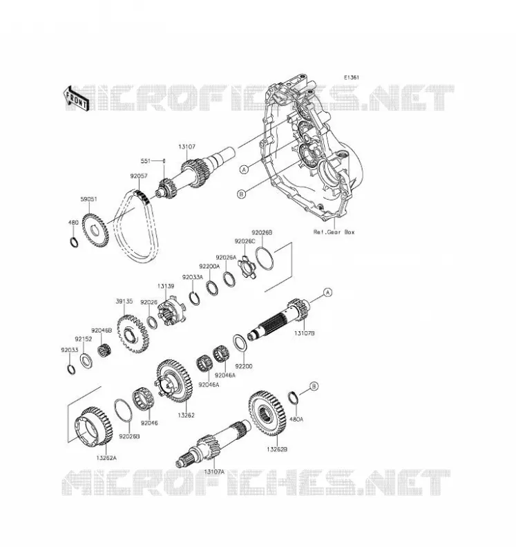 TRANSMISSION Kawasaki SSV 400 2016 MULE 610 4X4 XC  KAF400DGF