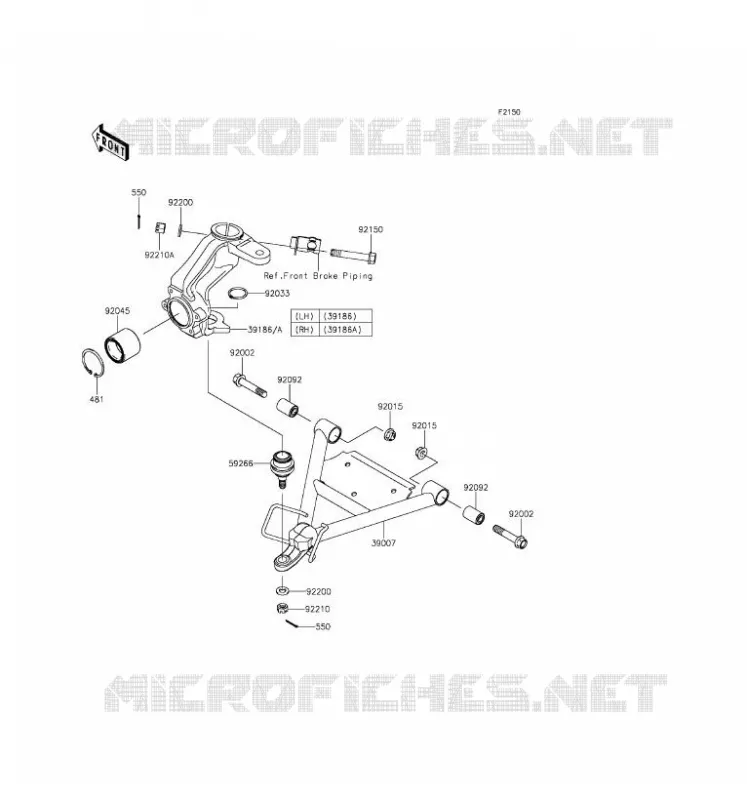 SUSPENSION Kawasaki SSV 400 2016 MULE 610 4X4 XC  KAF400FGF