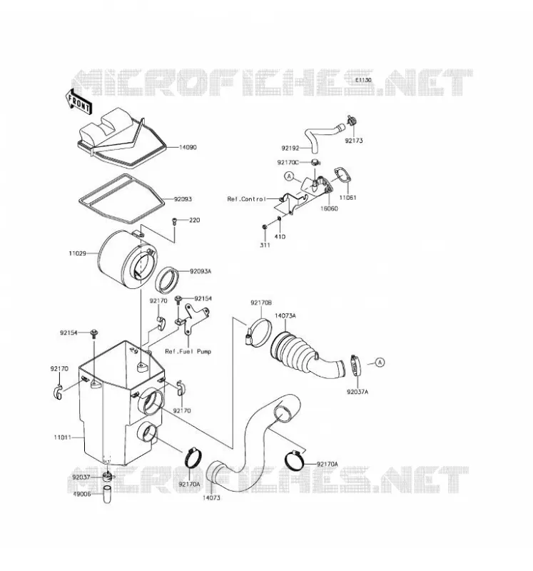 FILTRE A AIR(US) Kawasaki SSV 400 2017 MULE SX  KAF400HHF