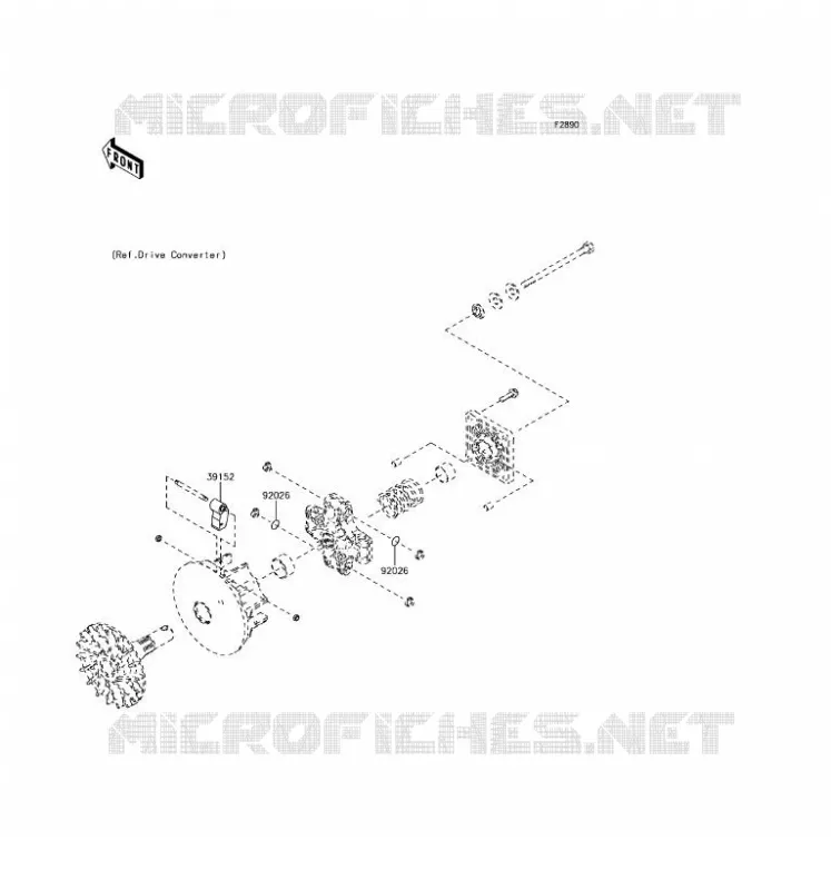 PIECE EN OPTION(MOTEUR) Kawasaki SSV 400 2017 MULE SX  KAF400HHF