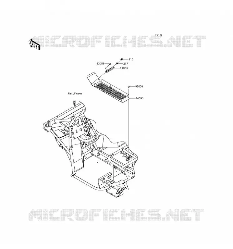 SUPPORT MOTEUR Kawasaki SSV 400 2017 MULE SX  KAF400JHS