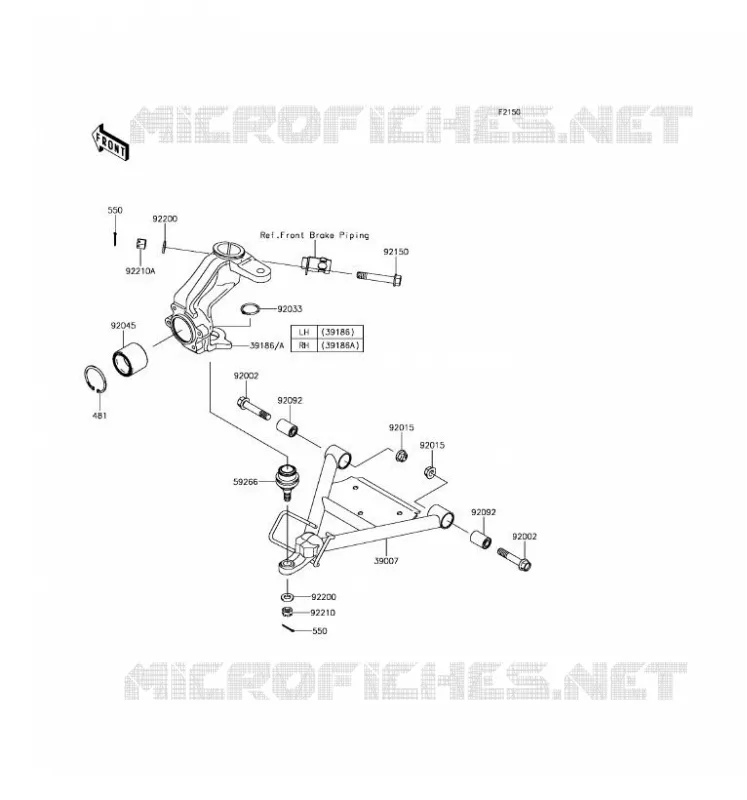 SUSPENSION Kawasaki SSV 400 2017 MULE SX  KAF400JHS