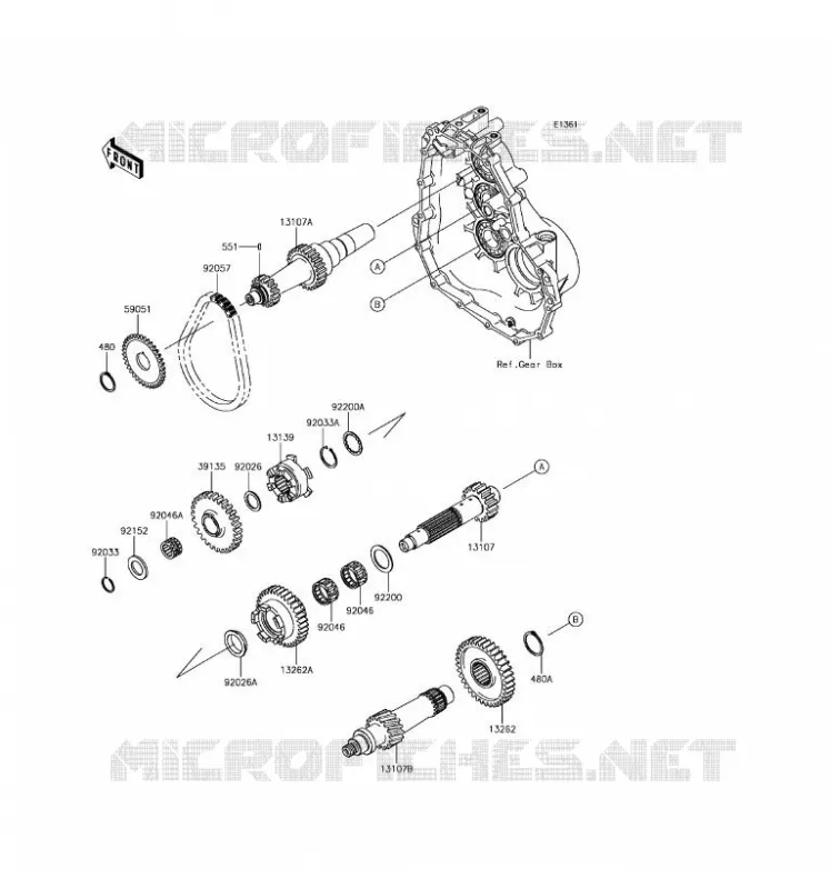 TRANSMISSION Kawasaki SSV 400 2017 MULE SX  KAF400JHS