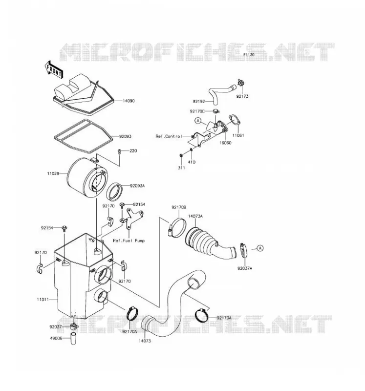 FILTRE A AIR(US) Kawasaki SSV 400 2017 MULE SX  KAF400LHS