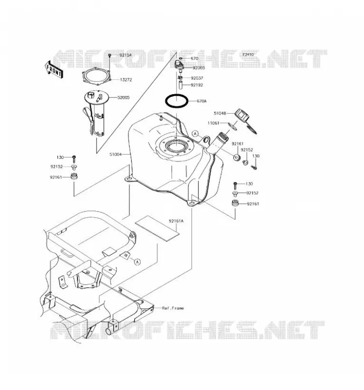 RESERVOIR CARBURANT Kawasaki SSV 400 2017 MULE SX  KAF400LHS