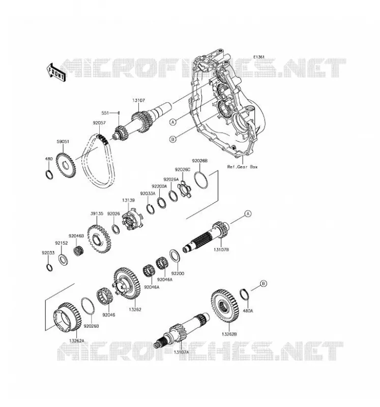 TRANSMISSION Kawasaki SSV 400 2017 MULE SX  KAF400MHF