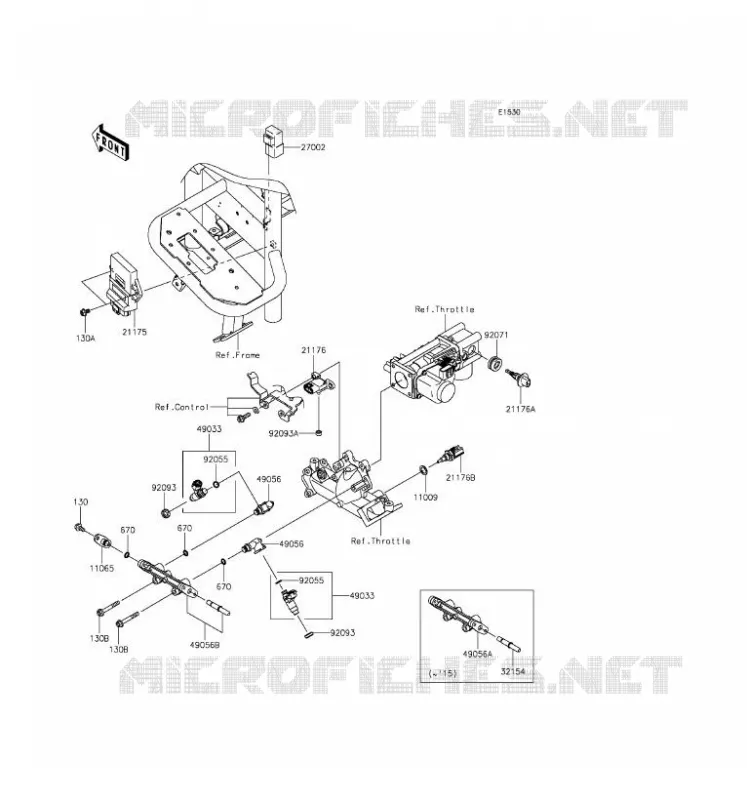 INJECTION CARBURANT Kawasaki SSV 620 2016 MULE 4010 4X4  KAF620MGF