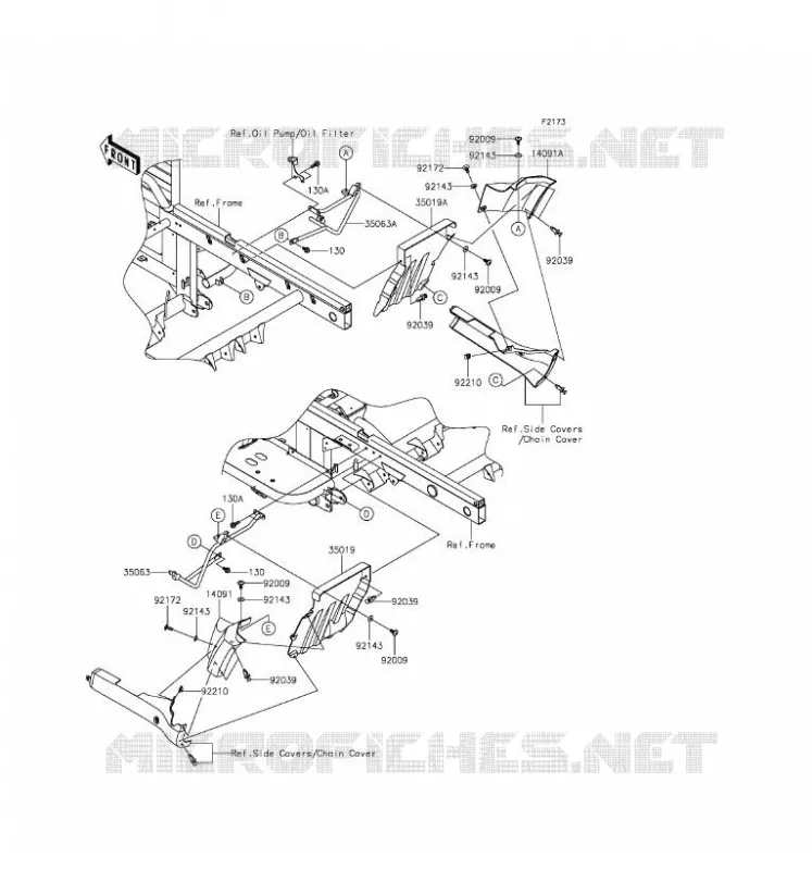 BAVETTE Kawasaki SSV 620 2016 MULE 4010 4X4  KAF620MGF
