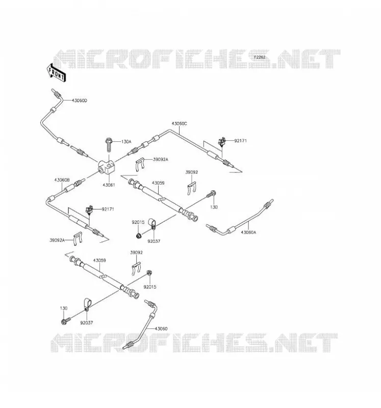 DURITE DE FREIN Kawasaki SSV 620 2017 MULE 4010 4X4  KAF620MHF