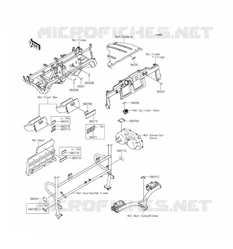 LABEL Kawasaki SSV 620 2016 MULE 4000  KAF620PGF