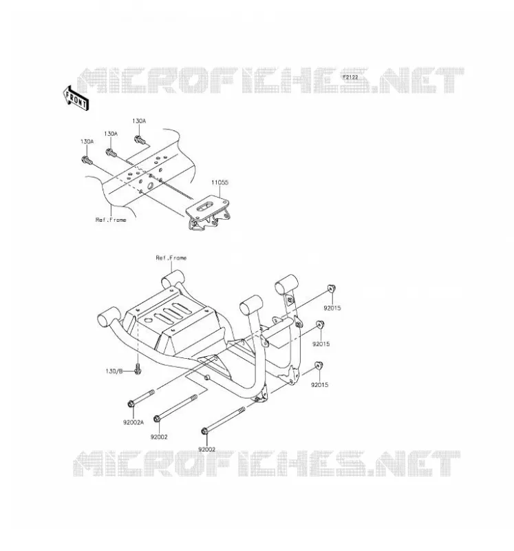 SUPPORT MOTEUR Kawasaki SSV 620 2016 MULE 4000  KAF620PGF