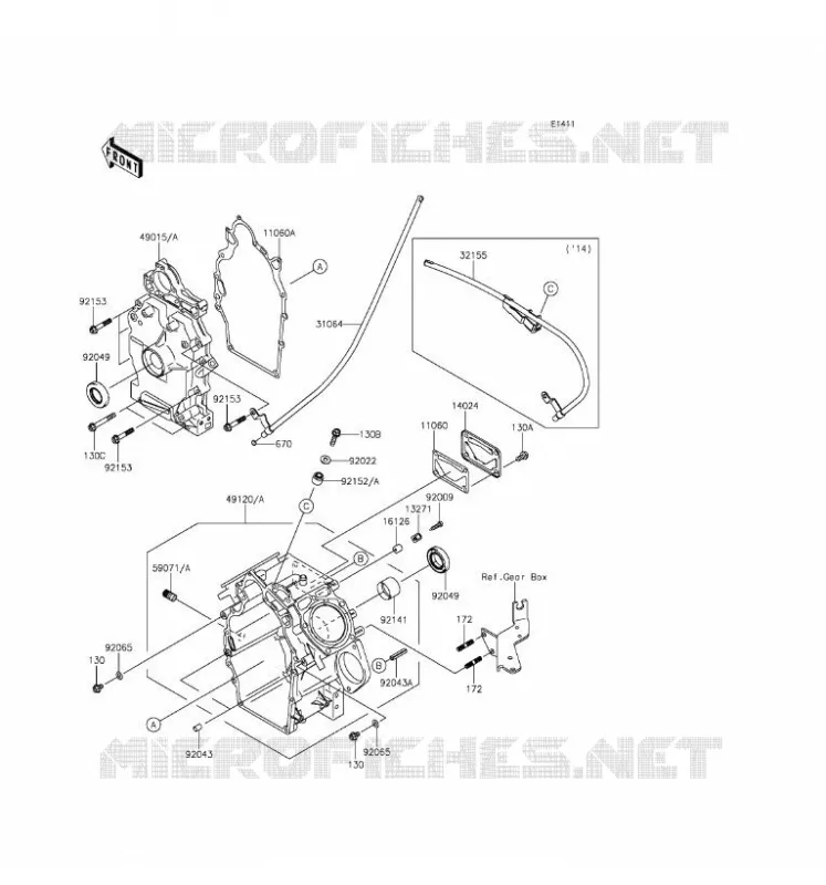 CARTER MOTEUR(S) Kawasaki SSV 620 2017 MULE 4000  KAF620PHF