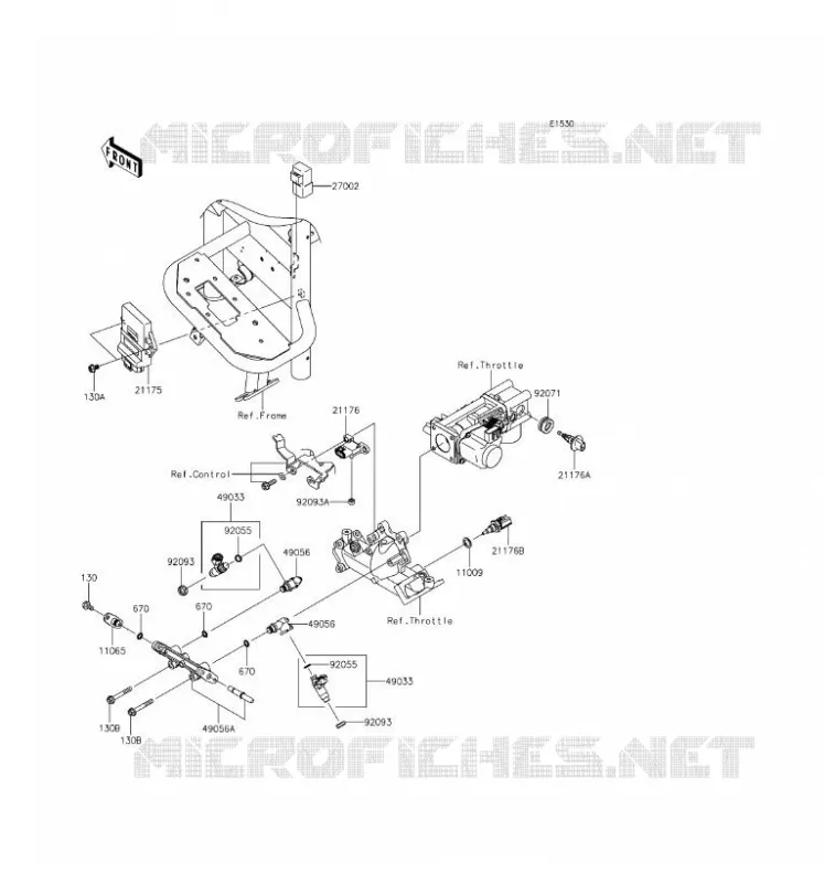 INJECTION CARBURANT Kawasaki SSV 620 2017 MULE 4010 TRANS 4X4  KAF620RHF