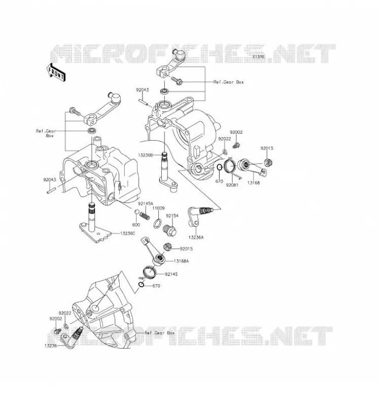 SELECTEUR Kawasaki SSV 620 2016 MULE 4010 TRANS 4X4  KAF620SGF