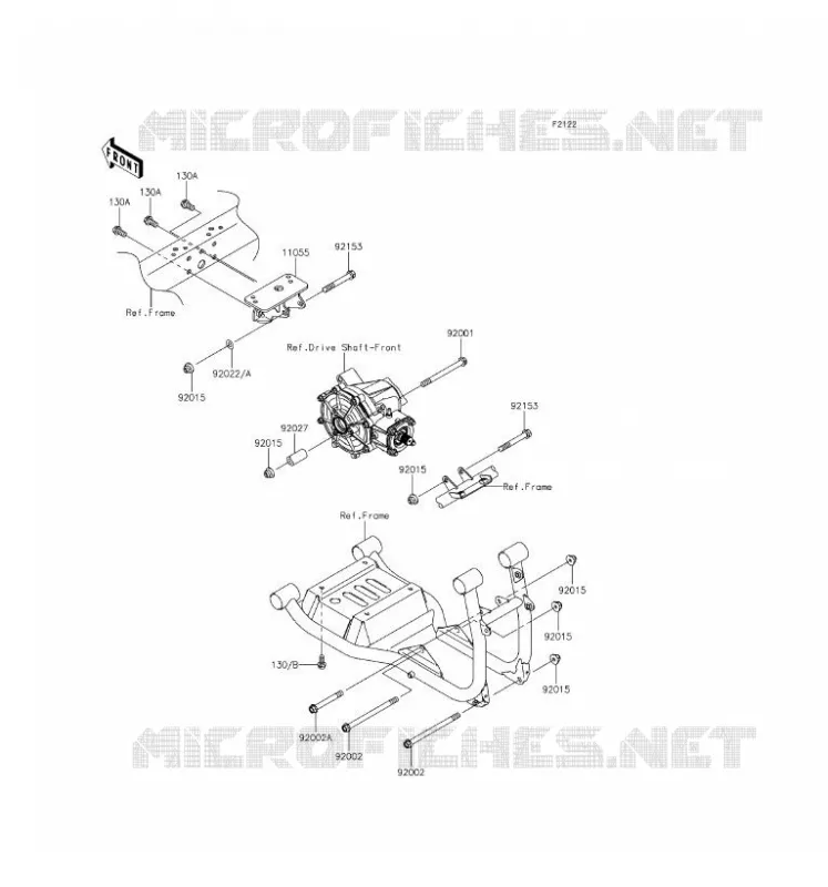 SUPPORT MOTEUR Kawasaki SSV 620 2016 MULE 4010 TRANS 4X4  KAF620SGF