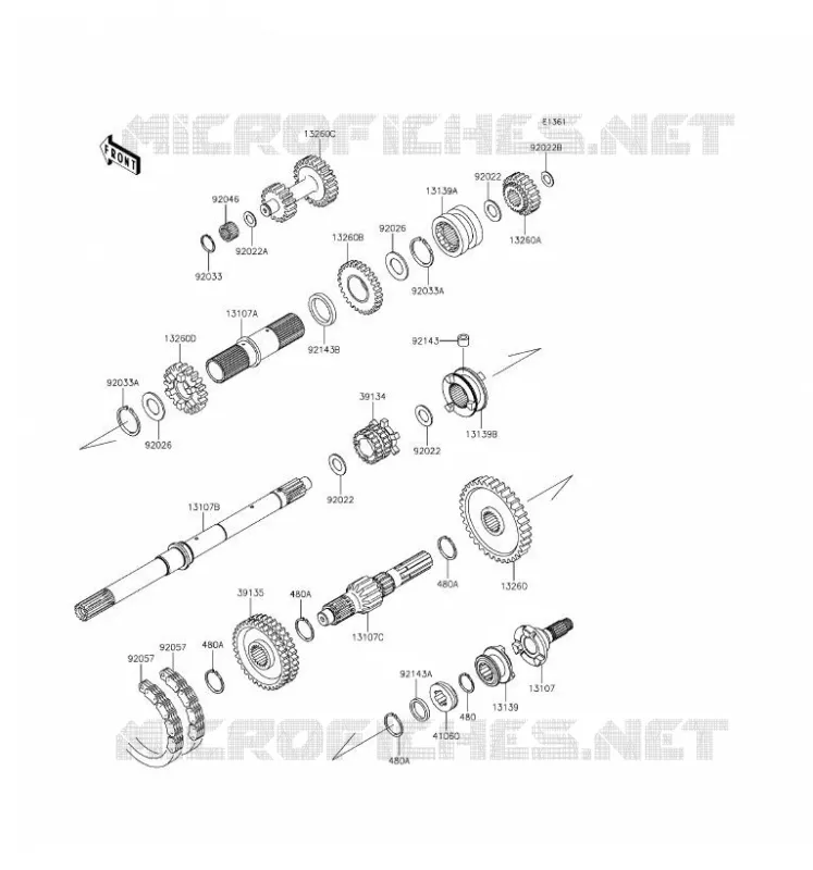 TRANSMISSION Kawasaki SSV 620 2016 MULE 4010 TRANS 4X4  KAF620SGF
