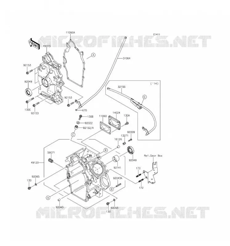 CARTER MOTEUR(S) Kawasaki SSV 620 2017 MULE 4010 TRANS 4X4  KAF620SHF