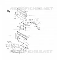GARDE BOUE ARRI&Egrave;RE pour Kawasaki MULE 4010 4X4 2016