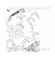 GARDE BOUE AVANT pour Kawasaki MULE 4010 4X4 2016