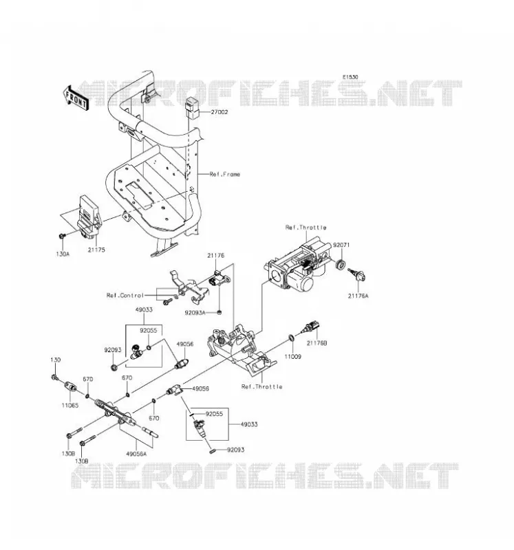 INJECTION CARBURANT Kawasaki SSV 620 2017 MULE 4010 TRANS 4X4  KAF620VHF