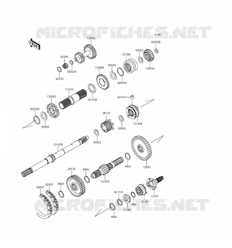 TRANSMISSION Kawasaki SSV 620 2017 MULE 4010 TRANS 4X4  KAF620VHF