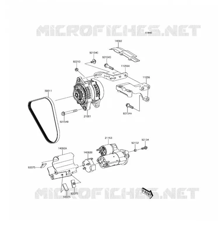 D&Eacute;MARREUR Kawasaki SSV 820 2017 MULE PRO-FXT  KAF820BHF