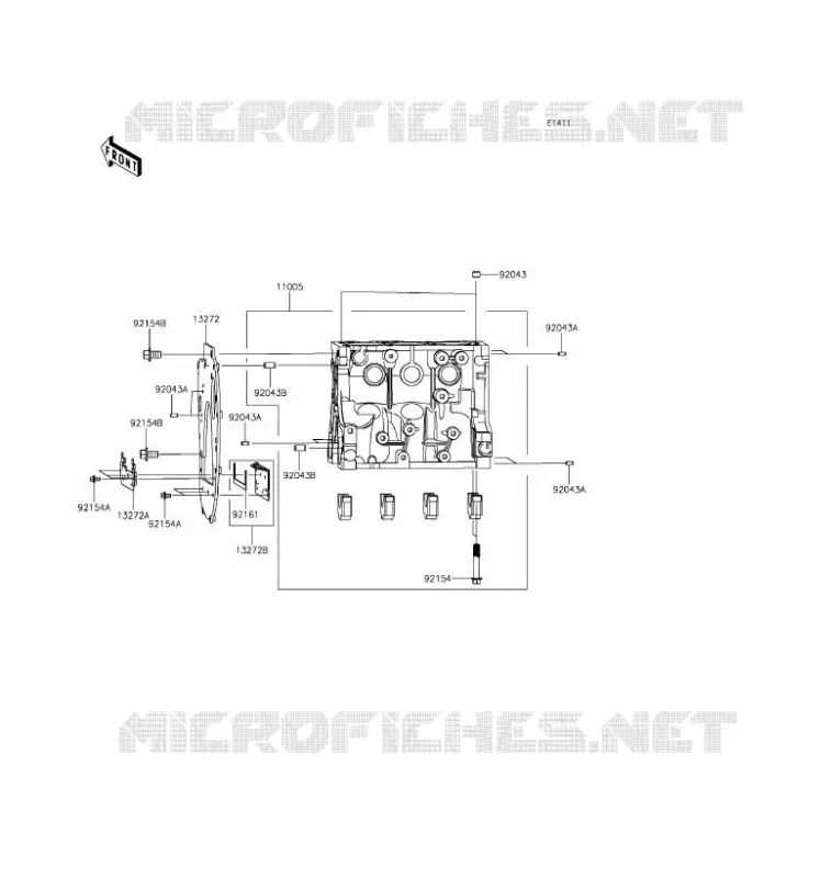 CARTER MOTEUR(S) Kawasaki SSV 820 2016 MULE PRO-FX  KAF820GGF